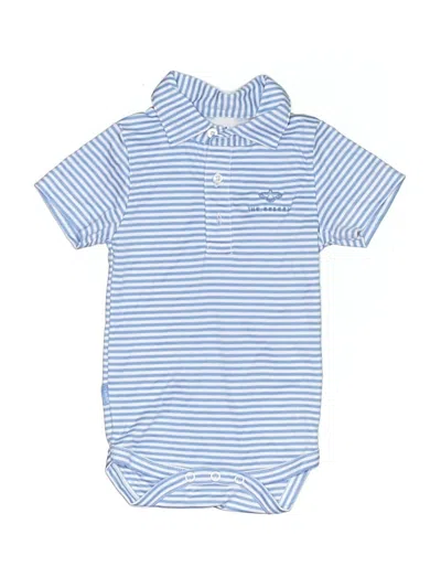 Pre-owned Garb Babies' Short Sleeve Onesie In Blue
