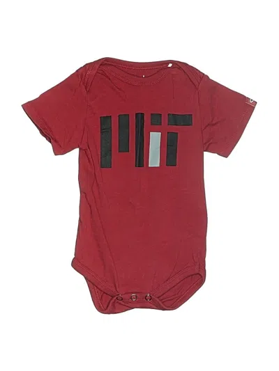 Pre-owned Garb Babies' Short Sleeve Onesie In Burgundy