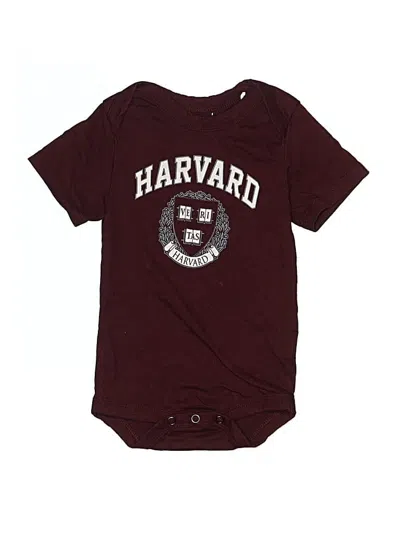 Pre-owned Garb Babies' Short Sleeve Onesie In Burgundy