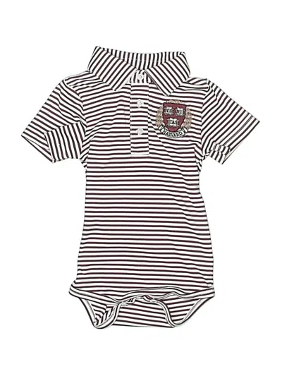 Pre-owned Garb Babies' Short Sleeve Onesie In Burgundy