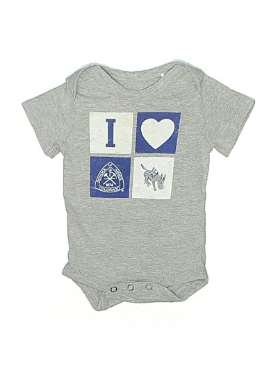 Pre-owned Garb Babies' Short Sleeve Onesie In Gray