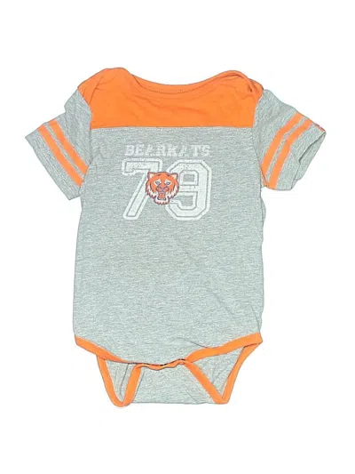 Pre-owned Garb Kids' Short Sleeve Onesie In Gray