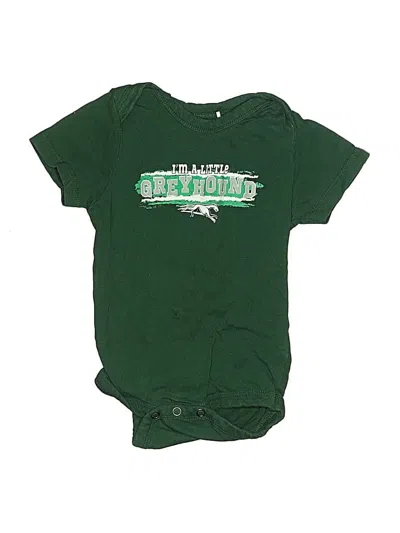 Pre-owned Garb Babies' Short Sleeve Onesie In Green