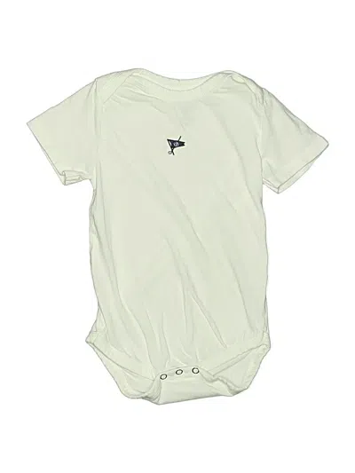 Pre-owned Garb Kids' Short Sleeve Onesie In Ivory