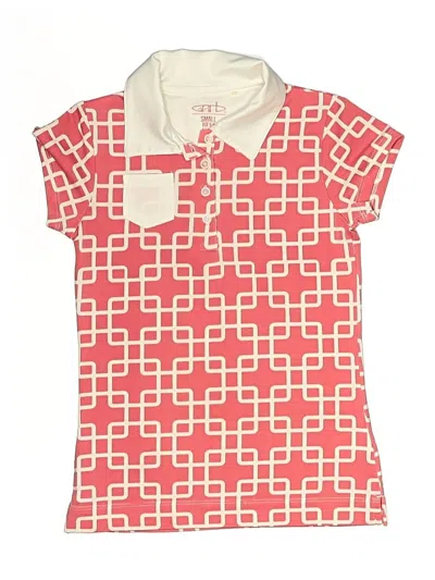 Pre-owned Garb Kids' Short Sleeve Polo Shirt In Pink