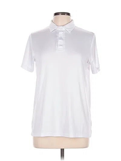 Pre-owned Garb Kids' Short Sleeve Polo Shirt In White