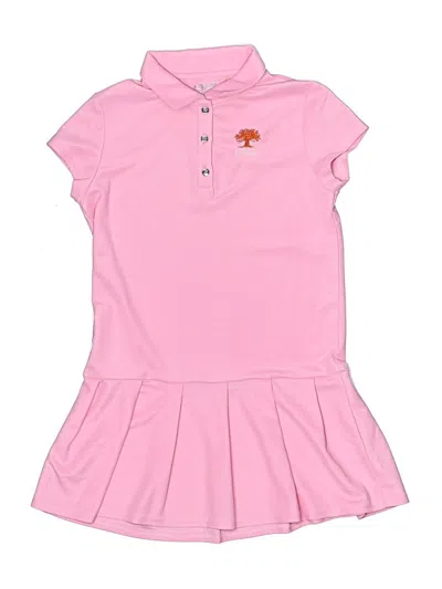 Pre-owned Garb Kids' Short Sleeve Top Pink Collared Neckline Tops
