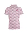 Garb Toddler Cardinal Alabama Crimson Tide Tom Allover Print Performance Polo Shirt In Pink