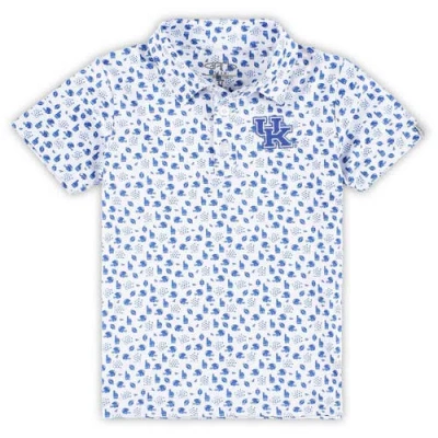Garb Kids' Toddler  White Kentucky Wildcats Earnest Allover Print Polo