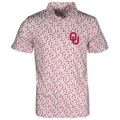 Garb Kids' Toddler  White Oklahoma Sooners Earnest Allover Print Polo