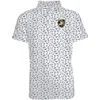 Garb Toddler  White/gray Army Black Knights Tom Allover Print Performance Polo In Blue