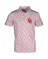 Garb Toddler White Oklahoma Sooners Earnest Allover Print Polo Shirt
