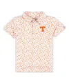 Garb Toddler White Tennessee Volunteers Earnest Allover Print Polo Shirt