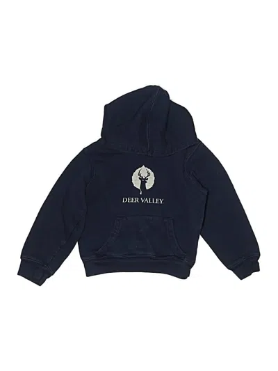 Pre-owned Garb Kids' Zip Up Hoodie In Blue