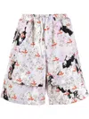 Garbage Tv Graphic-print Track Shorts In Violett