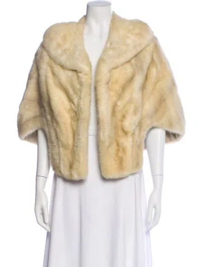 Pre-owned Garber Furs Vintage Mink Jacket In Neutral