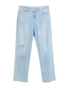 Garcia Woman Denim Pants Blue Size 32 Cotton, Recycled Cotton, Elastane In Blue