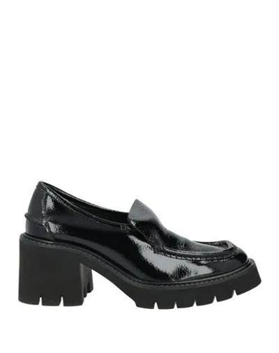 Garcia Woman Loafers Black Size 10 Leather