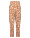 Garcia Woman Pants Camel Size S Recycled Polyester, Elastane In Beige