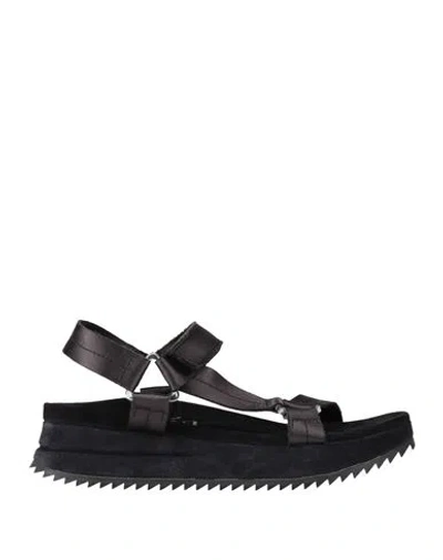 Garcia Woman Sandals Black Size 6 Textile Fibers