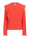 Garcia Woman Top Tomato Red Size M Polyester, Elastane In Tomato Red