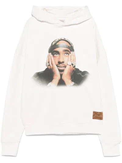 Garcias 2pac-print Hoodie In White