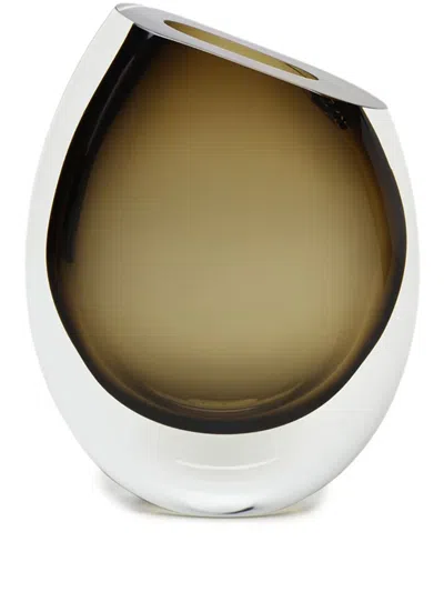 Gardeco 96 Murano Glass Vase In Brown