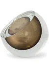 Gardeco Bowl Drop Murano Glass Sculpture In Brown