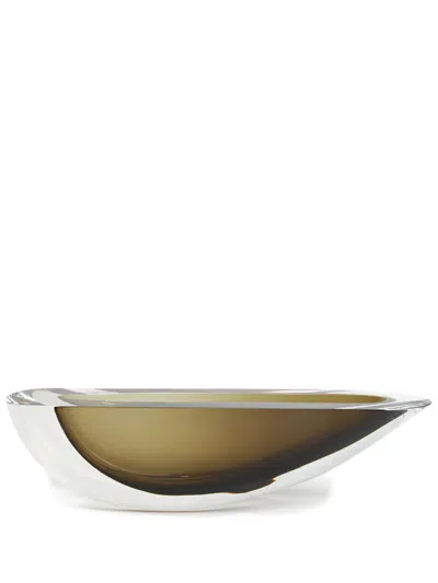 Gardeco Canoe 160 Glass Vase In Yellow