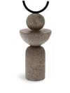 Gardeco Constantin Totem 1 Stone Sculpture In Neutrals