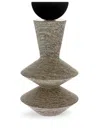 Gardeco Constantin Totem 3 Stone Sculpture In Brown