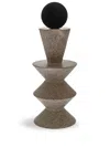 Gardeco Constantin Totem 4 Stone Sculpture In Neutrals