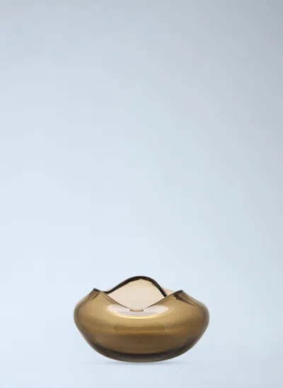 Gardeco Small Ocean Vidrio Vase In Brown