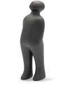 Gardeco The Visitor Ceramic Sculpture In Black