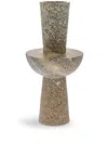 Gardeco Totem 03 Stone Vase In Brown
