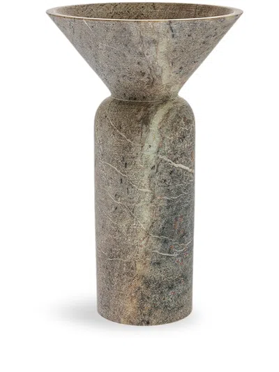 Gardeco Totem 04 Stone Vase In Brown