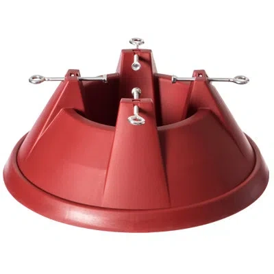 Gardenised Plastic Christmas Tree Skirts In Red