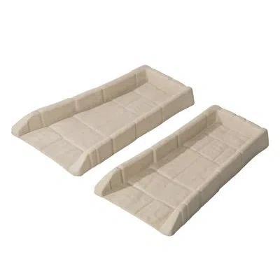 Gardenised Rain Gutter Downspout Splash Block Splash Guard Drain Tray Rainwater Runoff Diverter Channel For Fou In Gray
