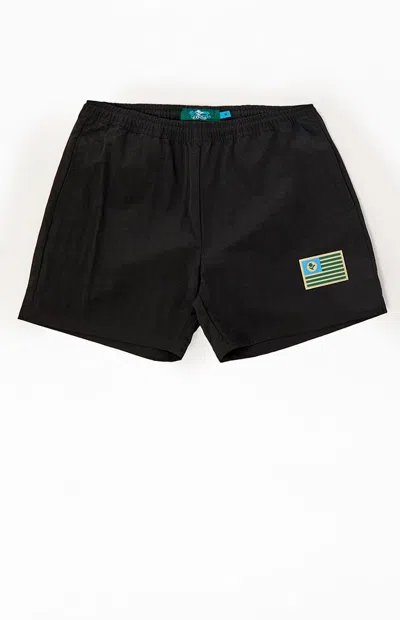Gardens & Seeds Men's Co-op Flag Shorts In Vintage Black