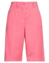 Gardeur Woman Shorts & Bermuda Shorts Pink Size 16 Linen, Cotton, Elastane