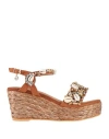 Gardini Spirit Woman Espadrilles Camel Size 7 Textile Fibers In Beige