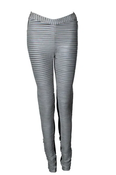Gareth Pugh , Leather And Nylon Leggings In Multi
