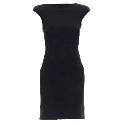 Gareth Pugh Padded Cap Sleeve Panelled Sheath Dress In Black