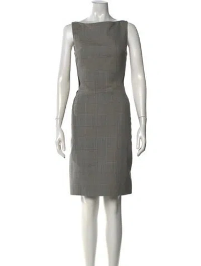 Pre-owned Gareth Pugh Virgin Wool Knee-length Dress In Black
