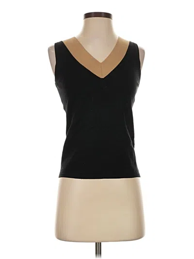 Pre-owned Garfield & Marks Sleeveless Top Black V-neck Tops