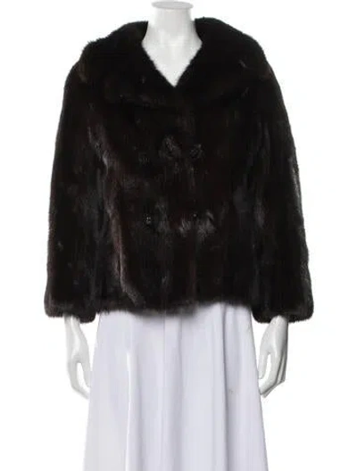 Pre-owned Garfinckel's Fur Jacket In Brown