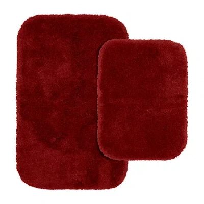 Garland Rug 2-pc. Finest Luxury Bath Rug Set In Red