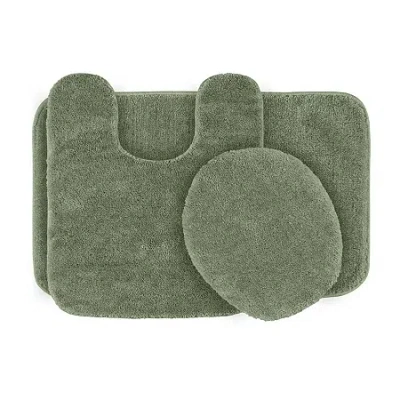 Garland Rug 3-pc. Traditional Bath Rug Set In Green