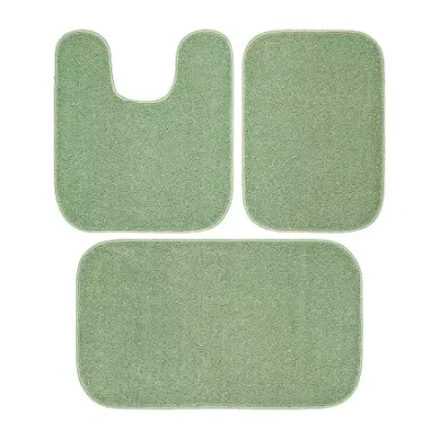 Garland Rug Gramercy 3-pc. Bath Rug Set In Green
