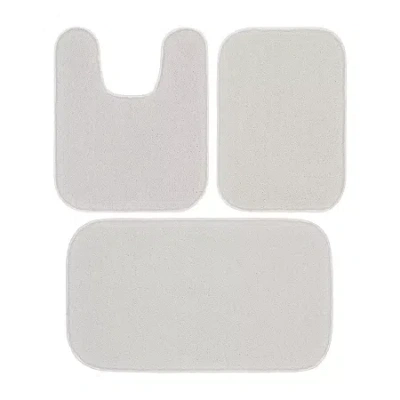 Garland Rug Gramercy 3-pc. Bath Rug Set In White